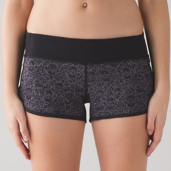 lululemon athletica Pants - Lululemon Athletica Black & Gray Athletic Speed Shorts 2½” – Size 6 GUC